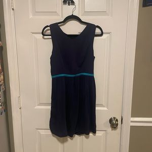 Buttons Navy Cut Out Back Mini Dress